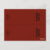 Cape Buffalo Book Markers Briefkaart (Achterkant)