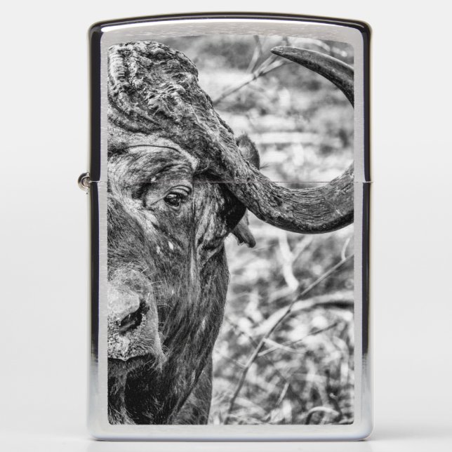 Cape buffalo Zippo Lighter (Voorkant)