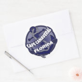 Cape Canaveral Florida autocollants à l'ancre (Enveloppe)