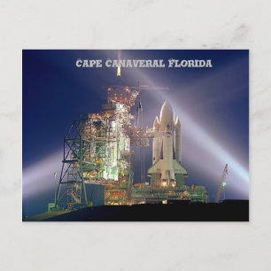 Cape Canaveral Florida Rocket Launch Briefkaart