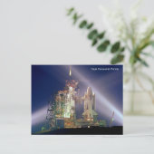 Cape Canaveral Florida Rocket Launch Briefkaart (Staand voorkant)