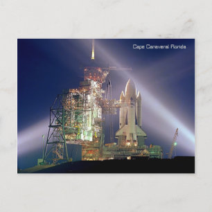 Cape Canaveral Florida Rocket Launch Briefkaart