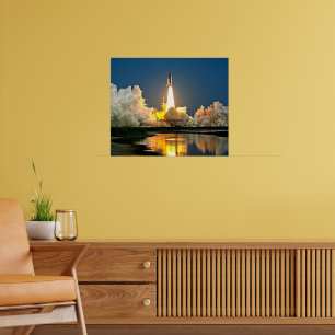 Cape Canaveral Launch Pad gelabeld Poster