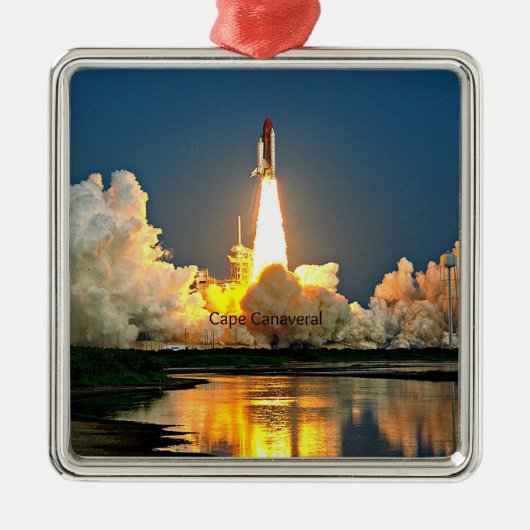 Cape Canaveral Launch Pad Metalen Ornament (Voorkant)