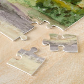 Cape Canaveral Lighthouse Rocket Launch Waterverf Legpuzzel (Zijkant)