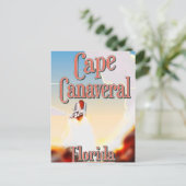 Cape Canaveral-reisposter Briefkaart (Staand voorkant)