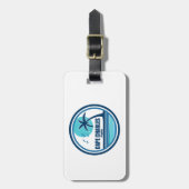 Cape Charles Beach Virginia Palmbomen Bagagelabel (Voorkant verticaal)