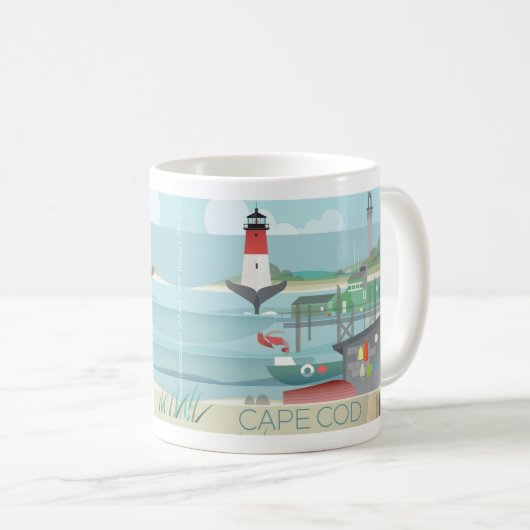 Cape Cod 11oz ou Mug 15oz (Devant droit)