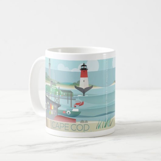 Cape Cod 11oz ou Mug 15oz (Devant gauche)