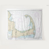 Cape Cod Bay nautische kaart 13246 Wandkleed (Voorkant (horizontaal))