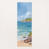 Cape Cod Beach Bay Ocean Painting Yogamat (Achterkant)