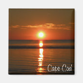 Cape Cod Beach Red unset Photo Magnet (Devant)