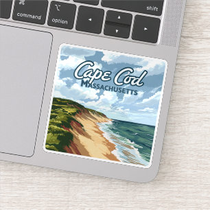 Cape Cod Beach Seashore Massachusetts Blauw Sticker
