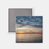 Cape Cod Beach Sunset Photo Magnet Magneet (Voorkant / Achterkant)