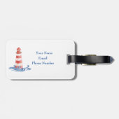 Cape Cod Bestemming Bruiloft Acryl Bagagelabel (Achterkant horizontaal)