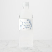 Cape Cod bestemming bruiloft Waterfles Etiket (Voorkant)