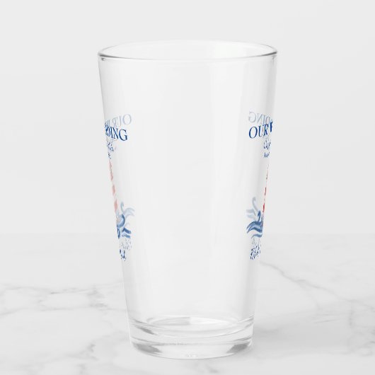 Cape Cod bruiloft glas Tumbler (Links)