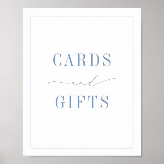 CAPE COD Carte bleue côtière et affiche cadeaux (Devant)