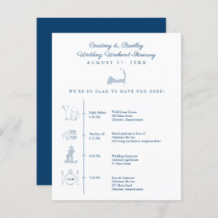 Cape Cod Carte Mariage Réception Itinéraire Timeli