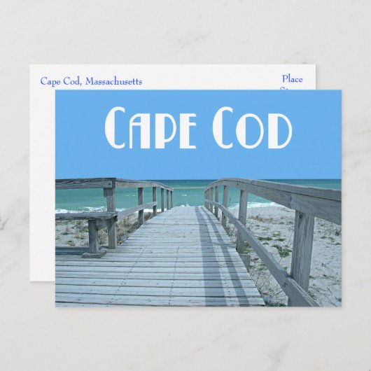 Cape Cod, carte postale du Massachusetts (Devant / Derrière)
