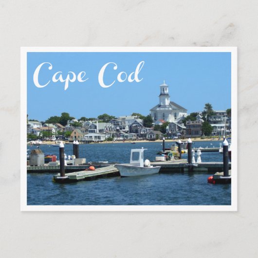 Cape Cod, Carte postale MA de Provincetown (Devant)
