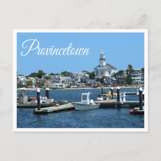 Cape Cod, Carte postale MA de Provincetown (Devant)