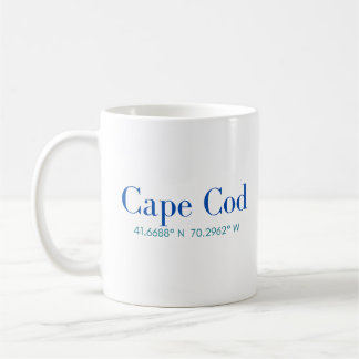 Cape Cod Classic Mug avec coordonnées GPS