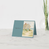 Cape Cod Coastal Bleu doux Mariage Carte Place (Devant)