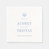 Cape COD Coastal Wedding Servet (Voorkant)