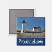 Cape Cod, de vuurtoren van Provincetown, Massachus Magneet (Voorkant / Achterkant)