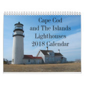 Cape Cod et le calendrier des phares 2018 d'îles (Protection)