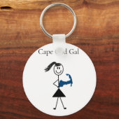 Cape Cod Gal-Canvas tas Sleutelhanger (Voorkant)