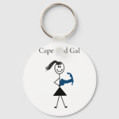Cape Cod Gal-Canvas tas Sleutelhanger (Achterkant)