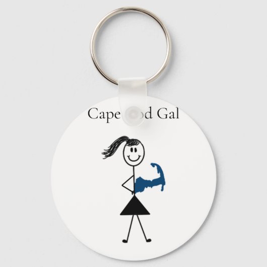 Cape Cod Gal-Canvas tas Sleutelhanger (Achterkant)