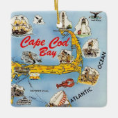Cape Cod geïllustreerd Ornament (Voorkant)