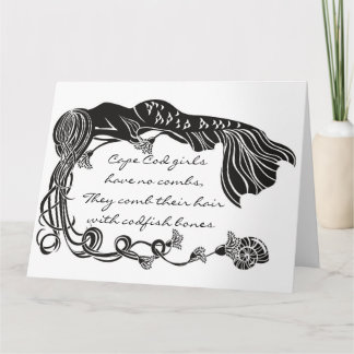 Cape Cod Girls Mermaid Wenskaart Kaart