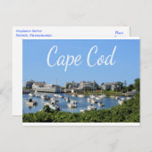 Cape Cod, Harwich MA Wychmere Harbour Carte postal (Devant / Derrière)