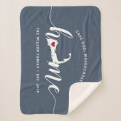 Cape Cod Home Town Personalized Sherpa Blanket Deken (Voorkant)