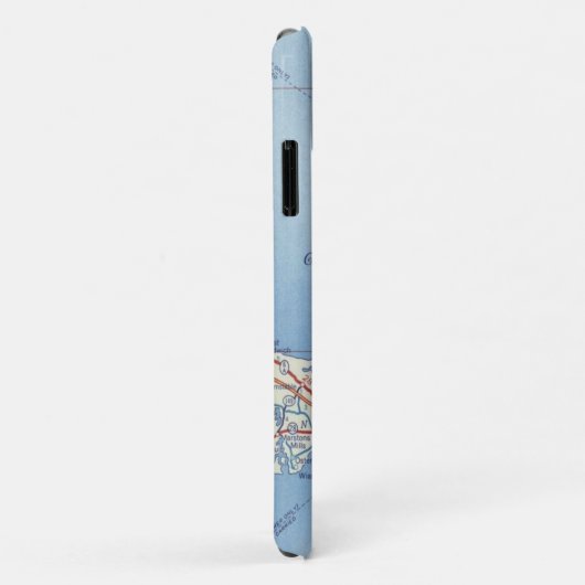 Cape Cod  kaart Case-Mate iPhone Case (Achterkant/rechts)