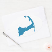 Cape Cod kaart sticker (Envelop)