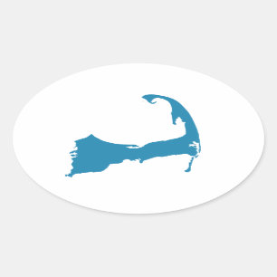 Cape Cod kaart sticker