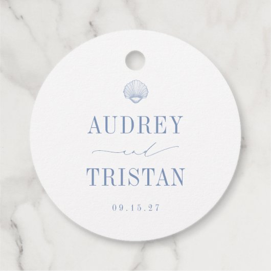 CAPE COD Kust Minimalistische bruiloft Bedankt Bedankjes Labels (Achterkant)