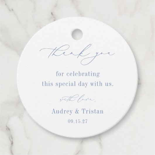 CAPE COD Kust Minimalistische bruiloft Bedankt Bedankjes Labels (Voorkant)