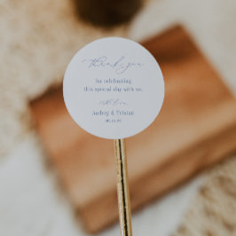 CAPE COD Kust Minimalistische bruiloft Bedankt Ronde Sticker