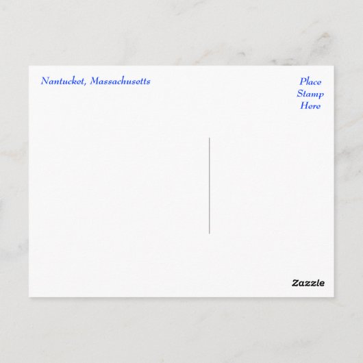 Cape Cod Lighthouse, Nantucket, carte postale de m (Dos)