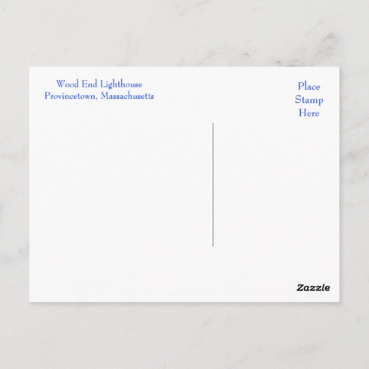 Cape Cod Lighthouse Provincetown MA carte postale (Dos)