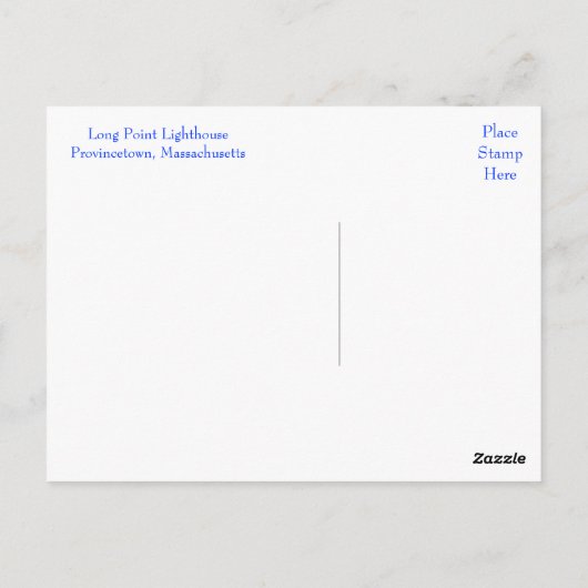 Cape Cod Lighthouse Provincetown MA carte postale (Dos)