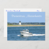 Cape Cod Lighthouse Provincetown MA carte postale (Devant / Derrière)