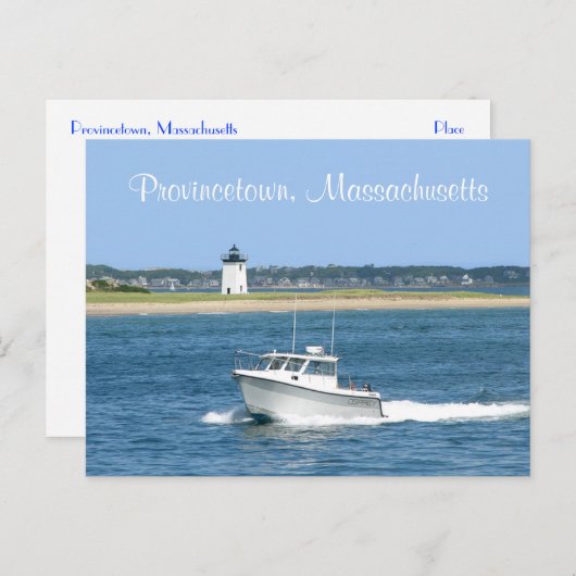 Cape Cod Lighthouse Provincetown MA carte postale (Devant / Derrière)