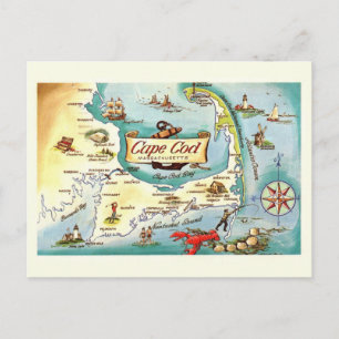 Cape Cod MA Kaart